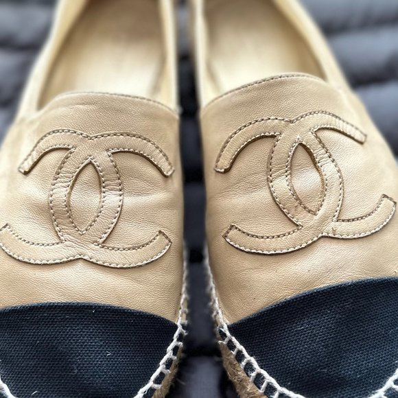** AUTHENTIC CHANEL ESPADRILLES** - Picture 1 of 12